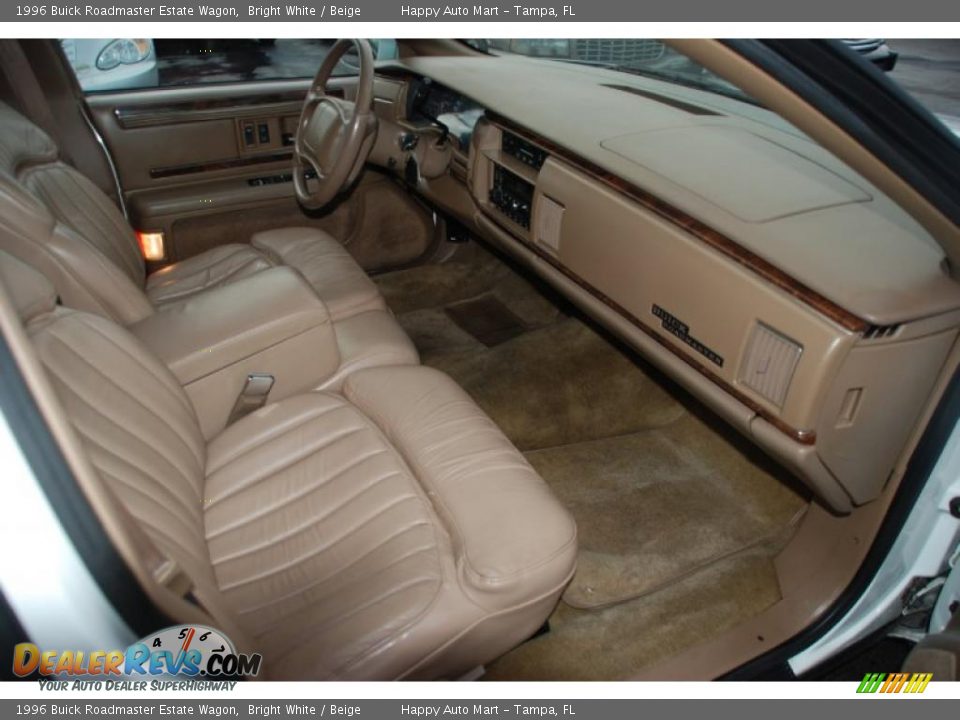 1996 Buick Roadmaster Estate Wagon Bright White / Beige Photo #18