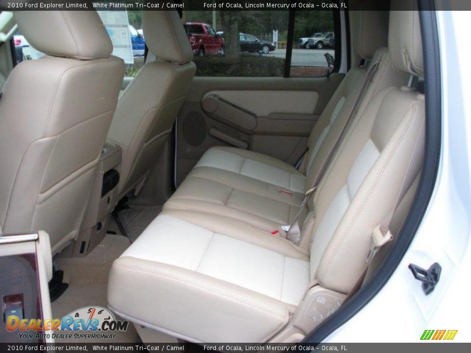 2010 Ford Explorer Limited White Platinum Tri-Coat / Camel Photo #6