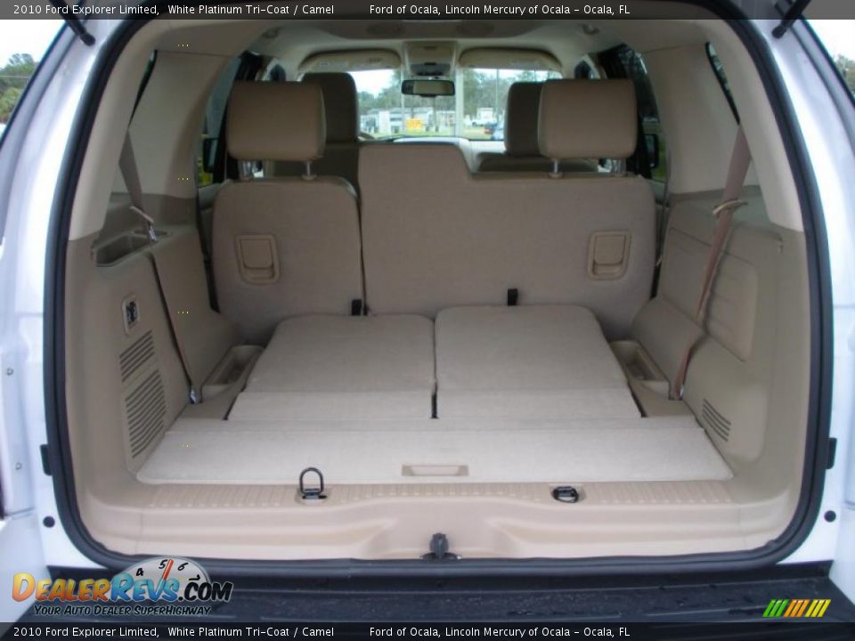 2010 Ford Explorer Limited White Platinum Tri-Coat / Camel Photo #10