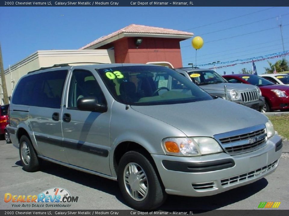 2003 Chevrolet Venture LS Galaxy Silver Metallic / Medium Gray Photo #1
