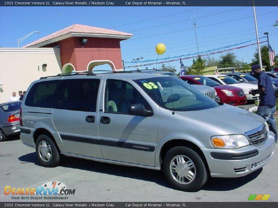2003 Chevrolet Venture LS Galaxy Silver Metallic / Medium Gray Photo #2
