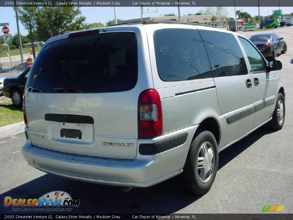 2003 Chevrolet Venture LS Galaxy Silver Metallic / Medium Gray Photo #3