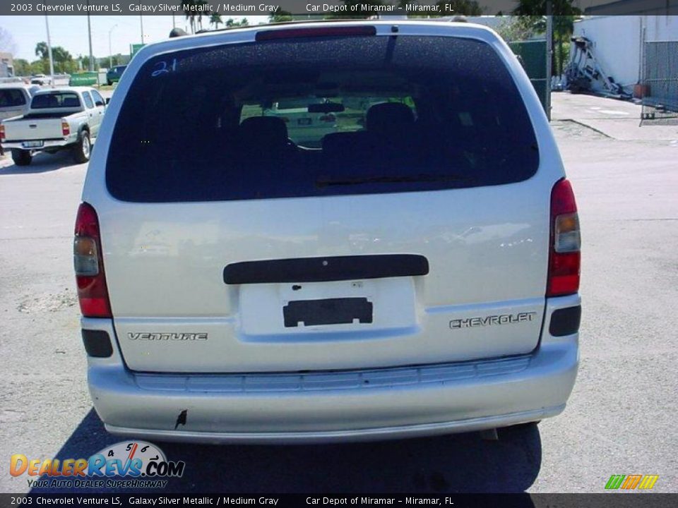 2003 Chevrolet Venture LS Galaxy Silver Metallic / Medium Gray Photo #4