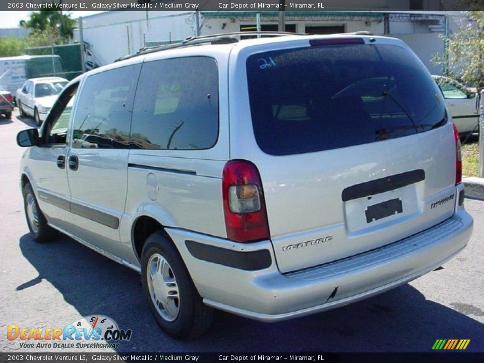 2003 Chevrolet Venture LS Galaxy Silver Metallic / Medium Gray Photo #6