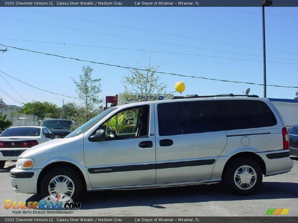 2003 Chevrolet Venture LS Galaxy Silver Metallic / Medium Gray Photo #7