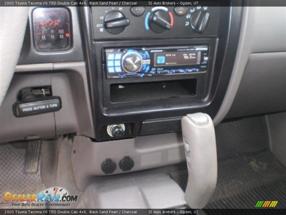 2003 Toyota Tacoma V6 TRD Double Cab 4x4 Black Sand Pearl / Charcoal Photo #8