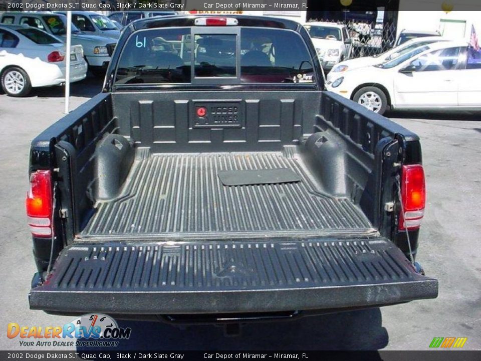 2002 Dodge Dakota SLT Quad Cab Black / Dark Slate Gray Photo #5