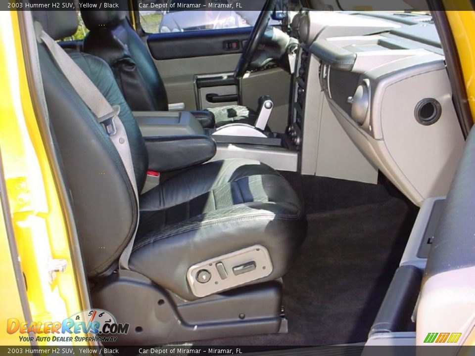 2003 Hummer H2 SUV Yellow / Black Photo #11