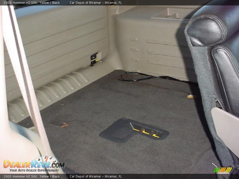 2003 Hummer H2 SUV Yellow / Black Photo #13