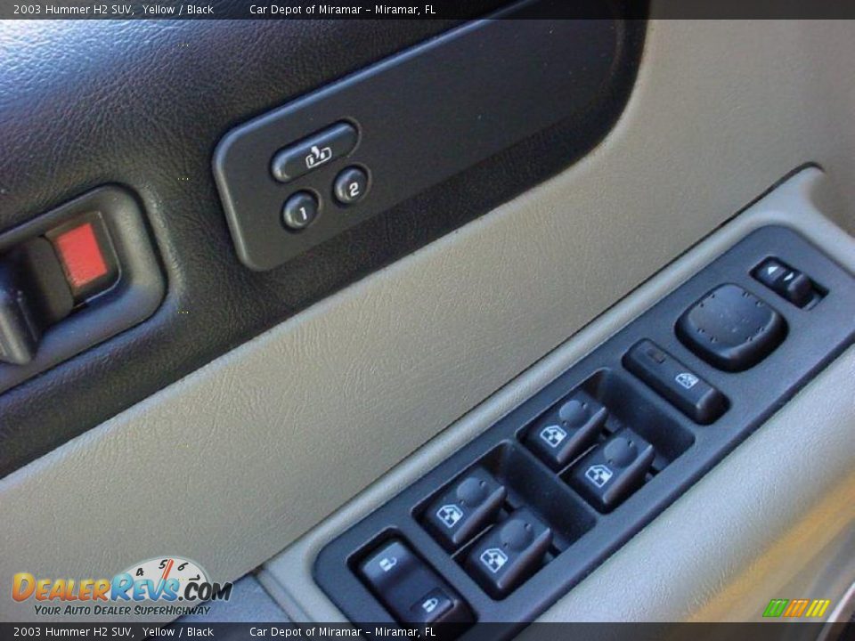 2003 Hummer H2 SUV Yellow / Black Photo #17