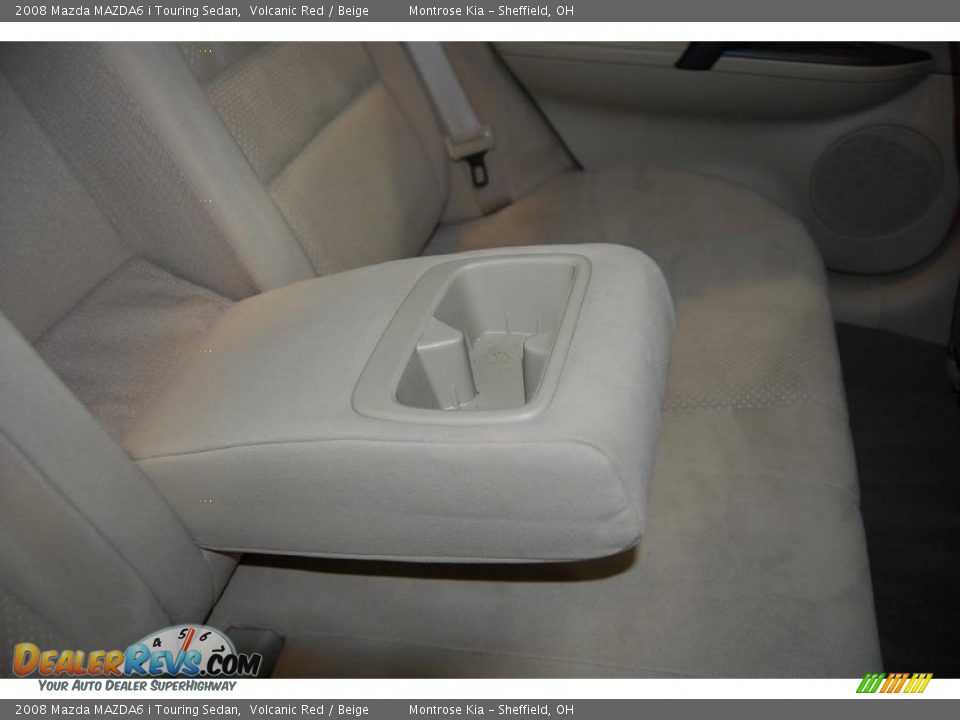 2008 Mazda MAZDA6 i Touring Sedan Volcanic Red / Beige Photo #21