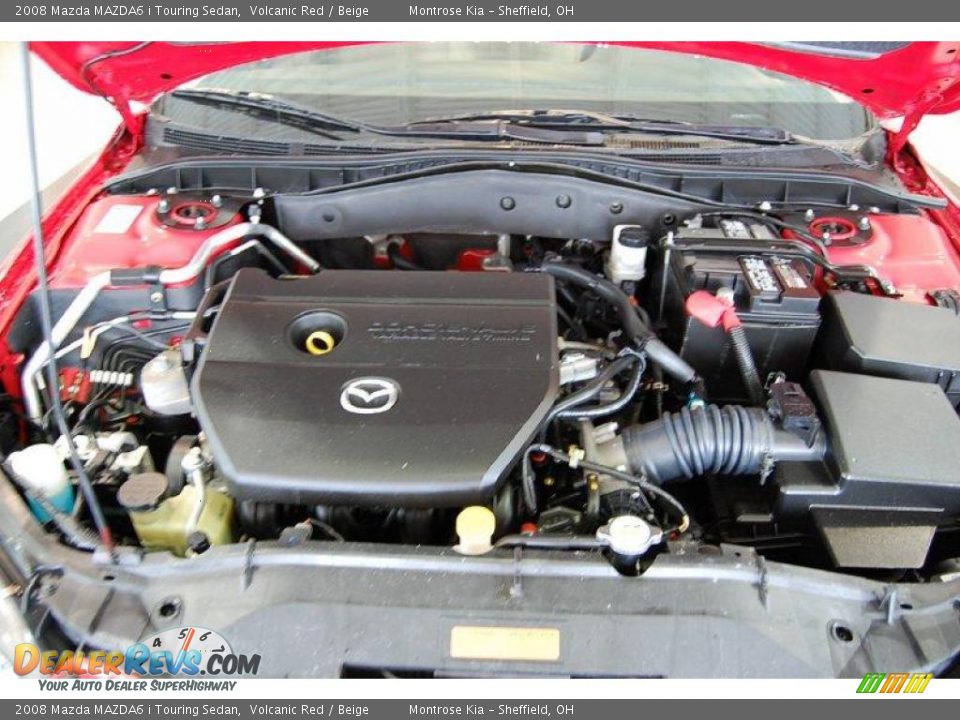 2008 Mazda MAZDA6 i Touring Sedan Volcanic Red / Beige Photo #25