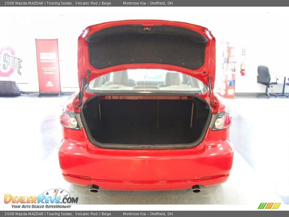 2008 Mazda MAZDA6 i Touring Sedan Volcanic Red / Beige Photo #26