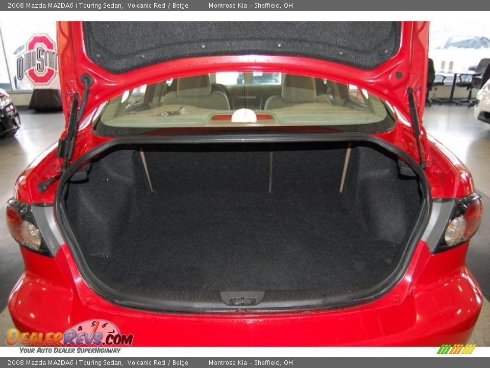 2008 Mazda MAZDA6 i Touring Sedan Volcanic Red / Beige Photo #27