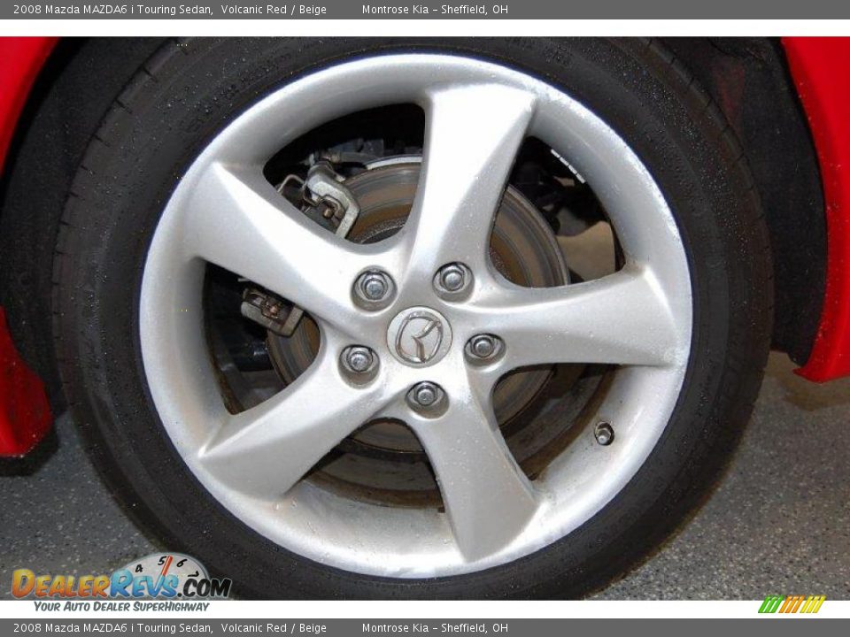 2008 Mazda MAZDA6 i Touring Sedan Volcanic Red / Beige Photo #30