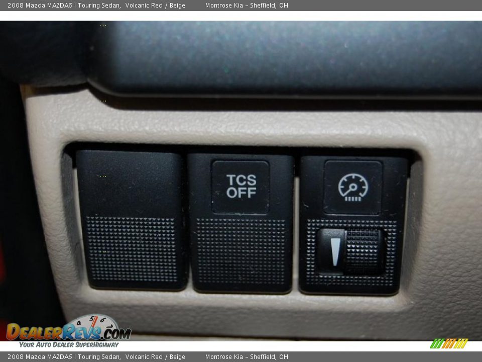 2008 Mazda MAZDA6 i Touring Sedan Volcanic Red / Beige Photo #34