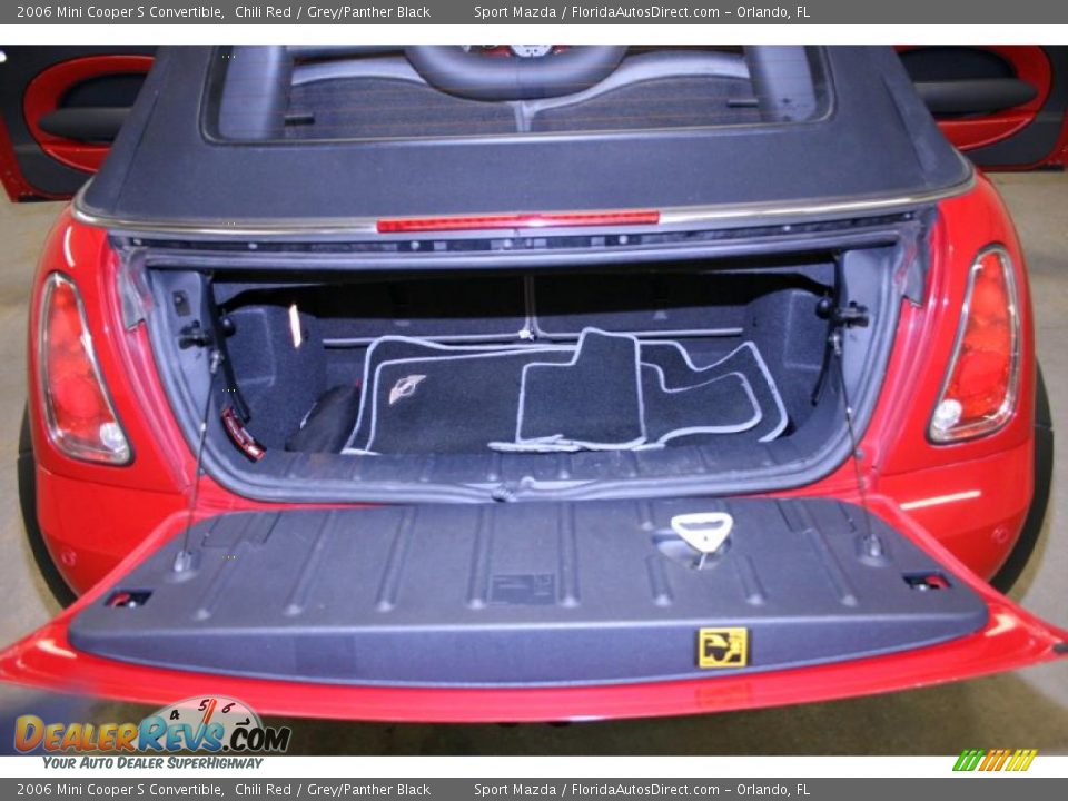 2006 Mini Cooper S Convertible Chili Red / Grey/Panther Black Photo #11