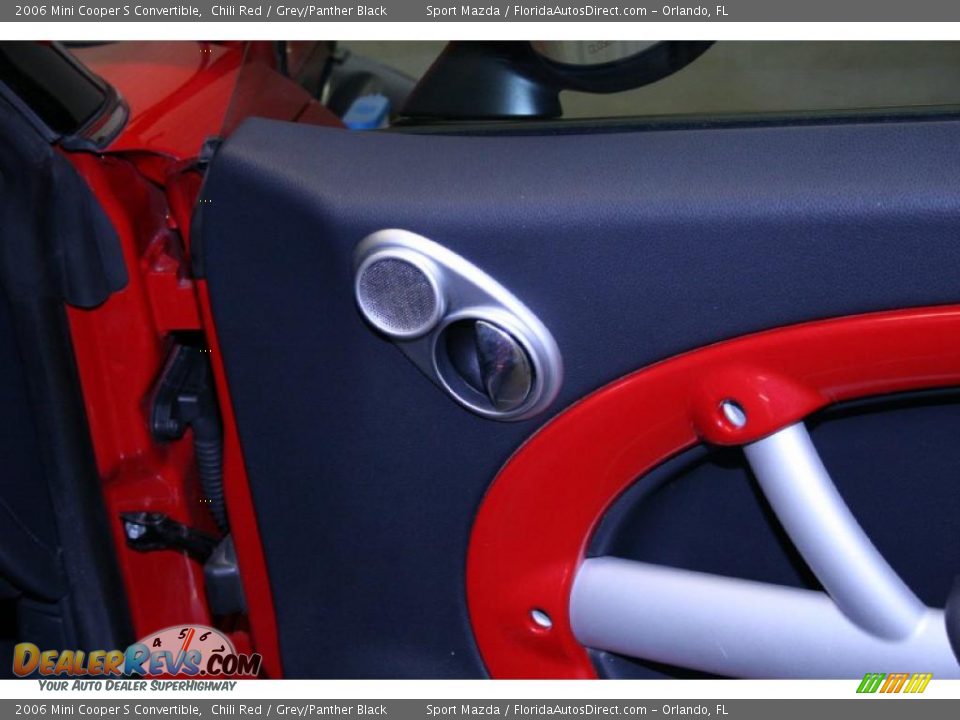 2006 Mini Cooper S Convertible Chili Red / Grey/Panther Black Photo #17