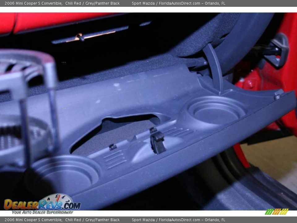2006 Mini Cooper S Convertible Chili Red / Grey/Panther Black Photo #34