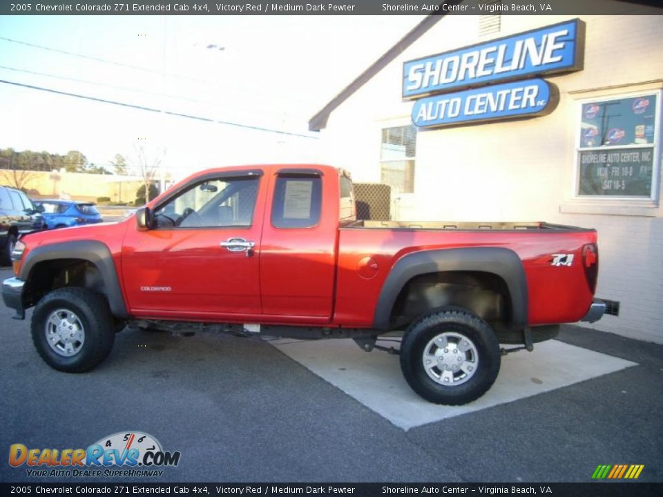 2005 Chevrolet Colorado Z71 Extended Cab 4x4 Victory Red / Medium Dark Pewter Photo #3