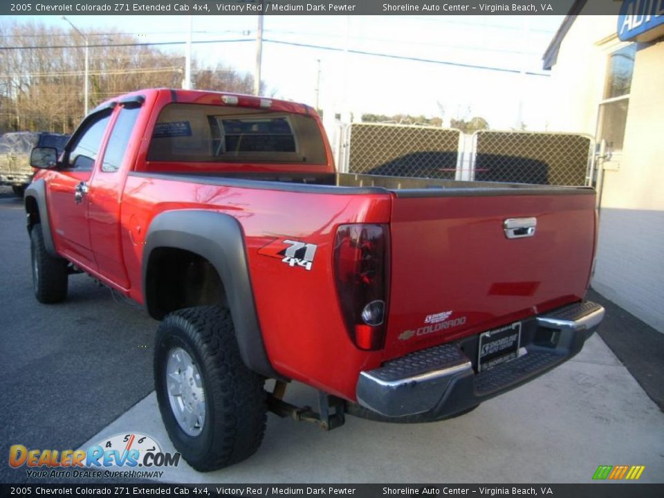 2005 Chevrolet Colorado Z71 Extended Cab 4x4 Victory Red / Medium Dark Pewter Photo #4