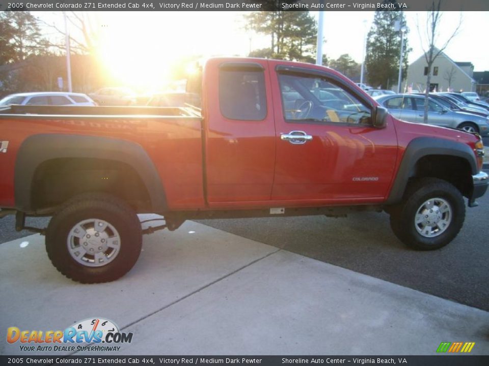 2005 Chevrolet Colorado Z71 Extended Cab 4x4 Victory Red / Medium Dark Pewter Photo #7