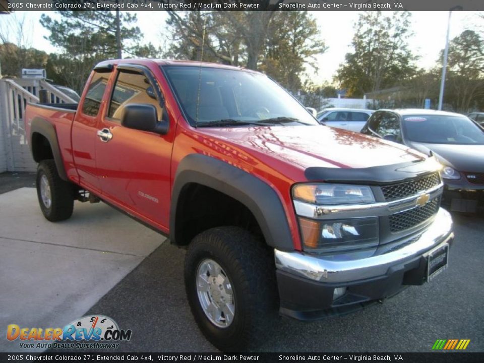 2005 Chevrolet Colorado Z71 Extended Cab 4x4 Victory Red / Medium Dark Pewter Photo #8