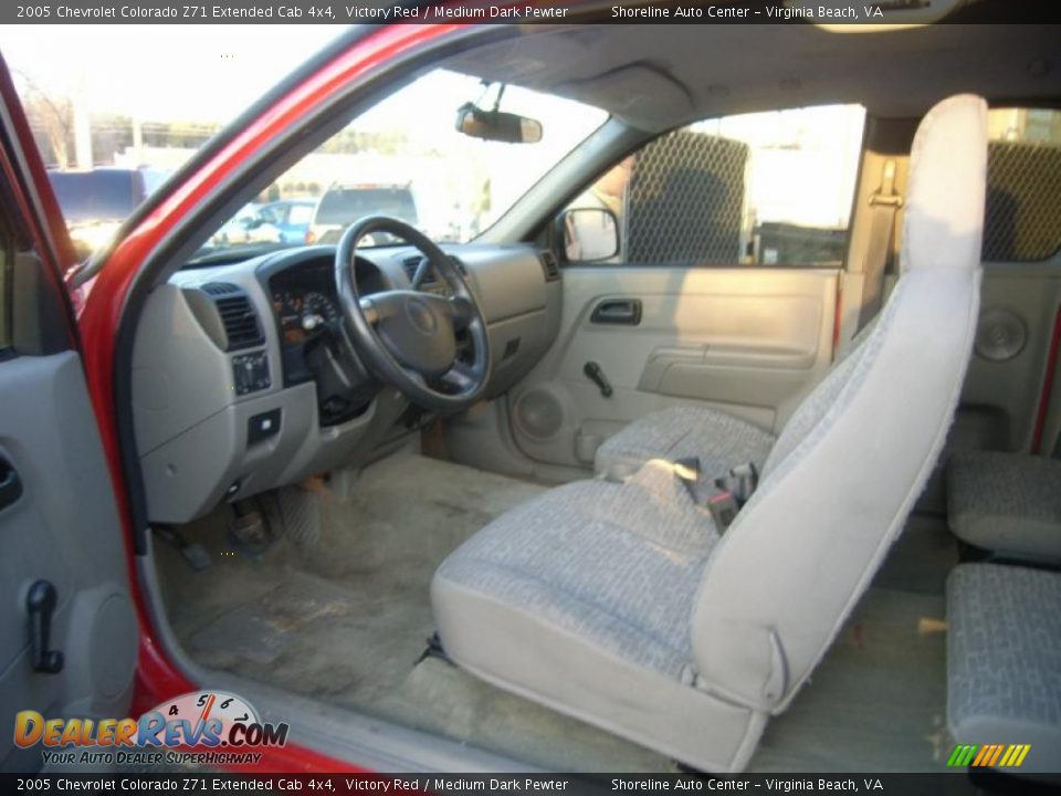 2005 Chevrolet Colorado Z71 Extended Cab 4x4 Victory Red / Medium Dark Pewter Photo #13