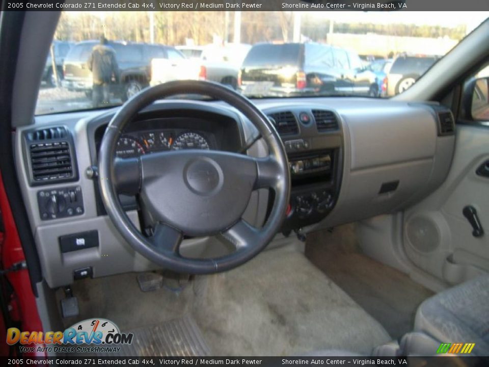 2005 Chevrolet Colorado Z71 Extended Cab 4x4 Victory Red / Medium Dark Pewter Photo #14