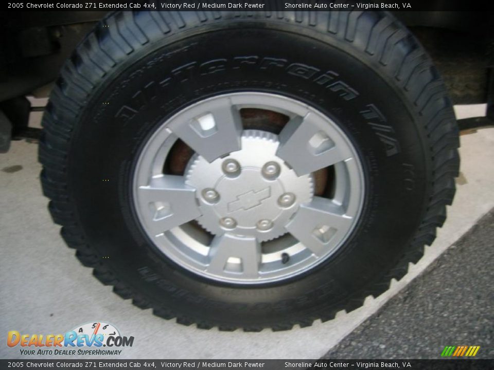 2005 Chevrolet Colorado Z71 Extended Cab 4x4 Victory Red / Medium Dark Pewter Photo #20