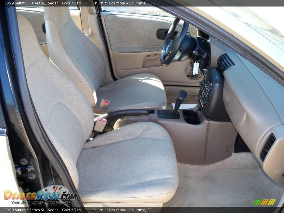 1999 Saturn S Series SL1 Sedan Gold / Tan Photo #23