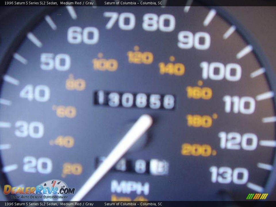 1996 Saturn S Series SL2 Sedan Medium Red / Gray Photo #8
