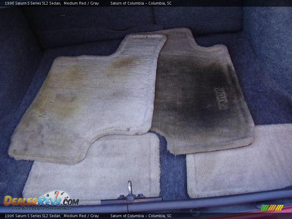 1996 Saturn S Series SL2 Sedan Medium Red / Gray Photo #19