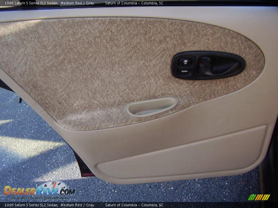 1996 Saturn S Series SL2 Sedan Medium Red / Gray Photo #22
