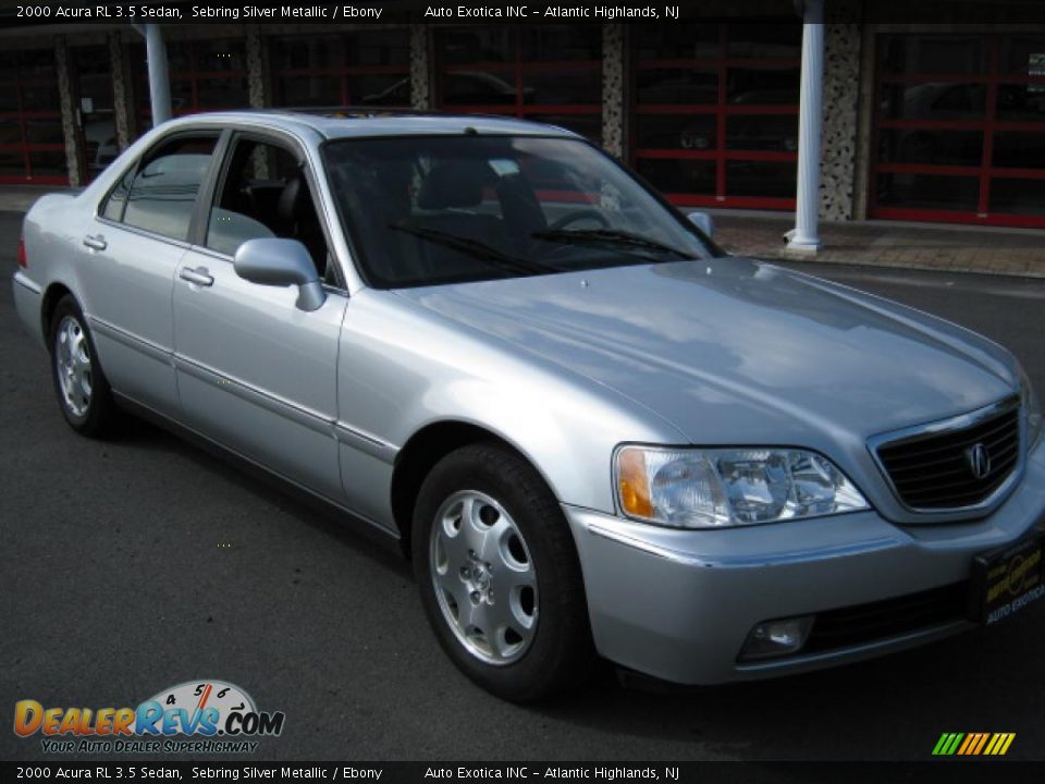 2000 Acura RL 3.5 Sedan Sebring Silver Metallic / Ebony Photo #2