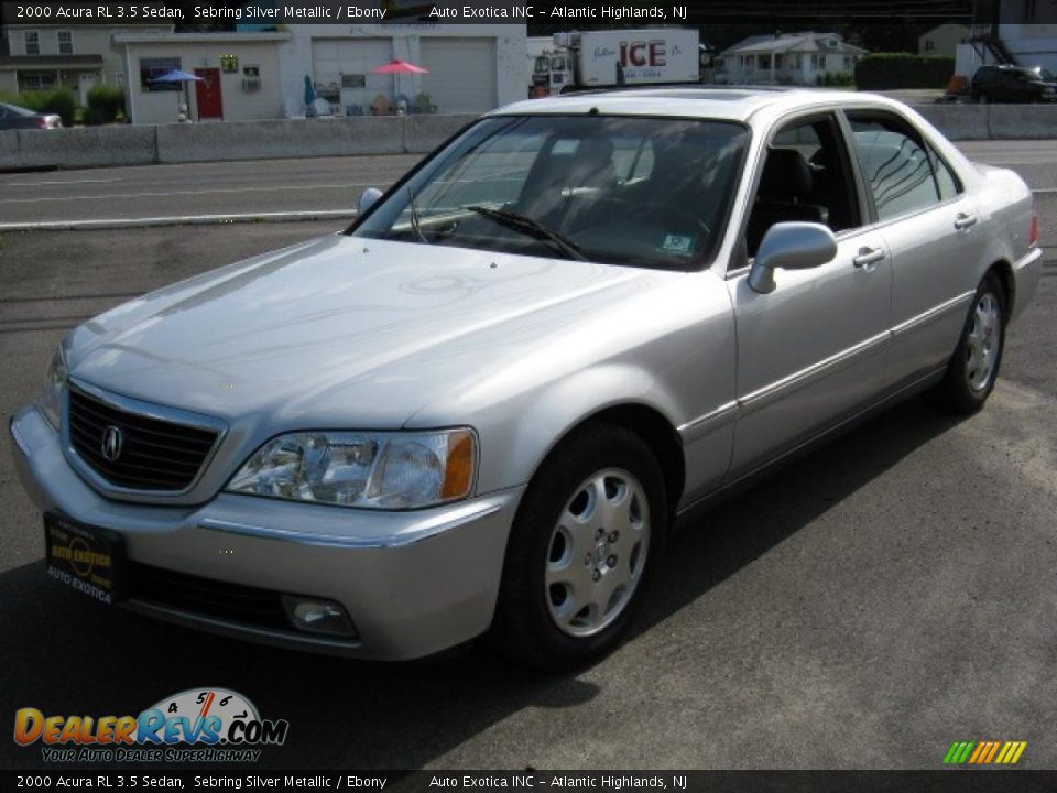 2000 Acura RL 3.5 Sedan Sebring Silver Metallic / Ebony Photo #3