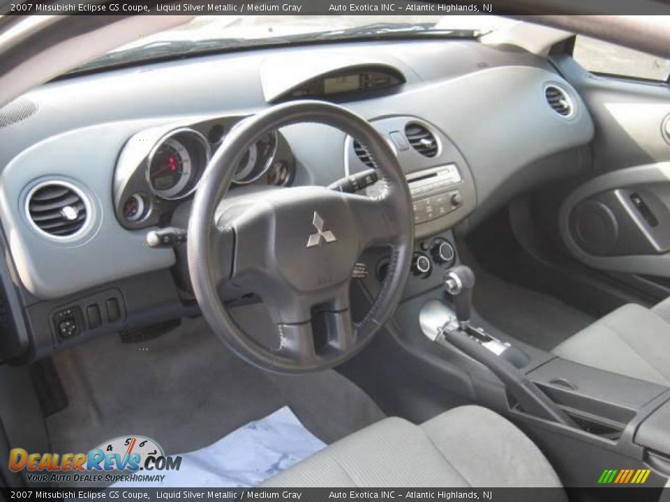 2007 Mitsubishi Eclipse GS Coupe Liquid Silver Metallic / Medium Gray Photo #5