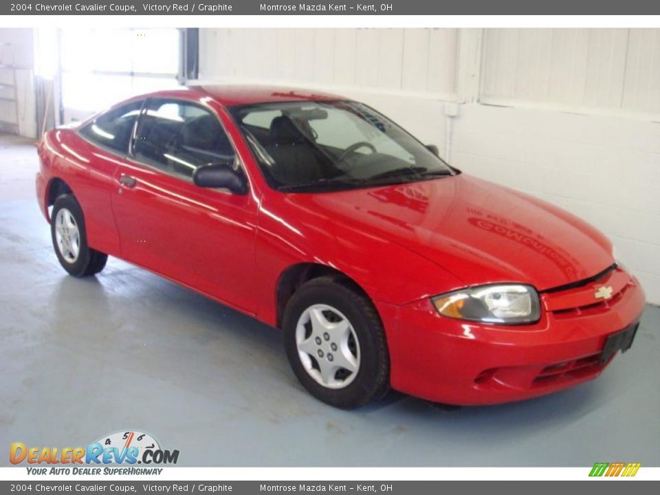 2004 Chevrolet Cavalier Coupe Victory Red / Graphite Photo #3