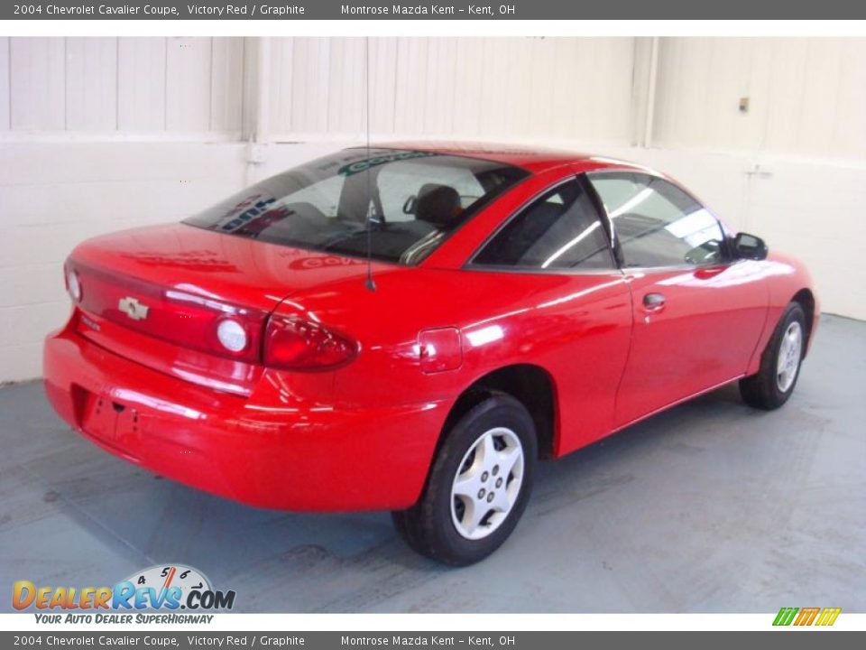 2004 Chevrolet Cavalier Coupe Victory Red / Graphite Photo #6