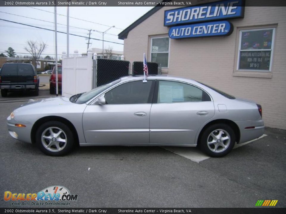 2002 Oldsmobile Aurora 3.5 Sterling Metallic / Dark Gray Photo #2