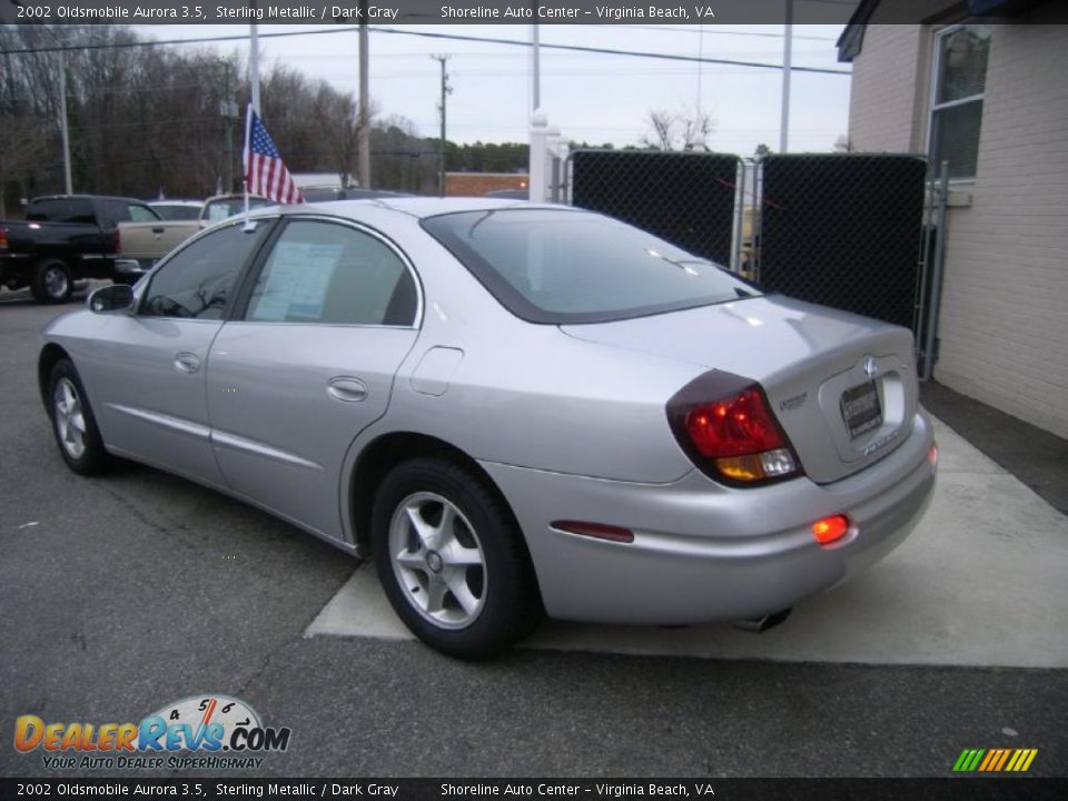 2002 Oldsmobile Aurora 3.5 Sterling Metallic / Dark Gray Photo #3