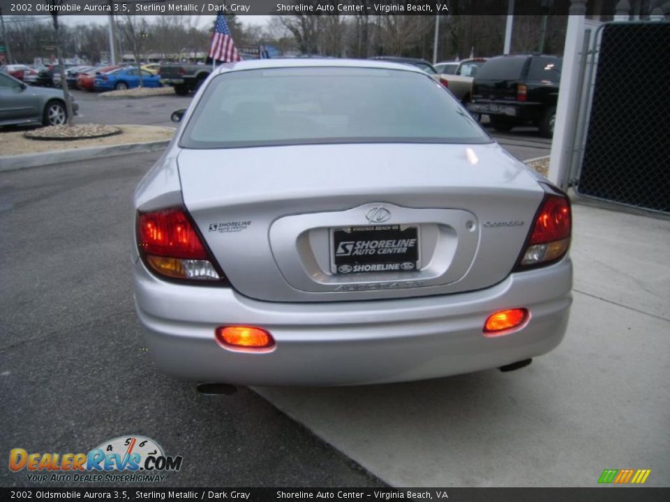 2002 Oldsmobile Aurora 3.5 Sterling Metallic / Dark Gray Photo #4
