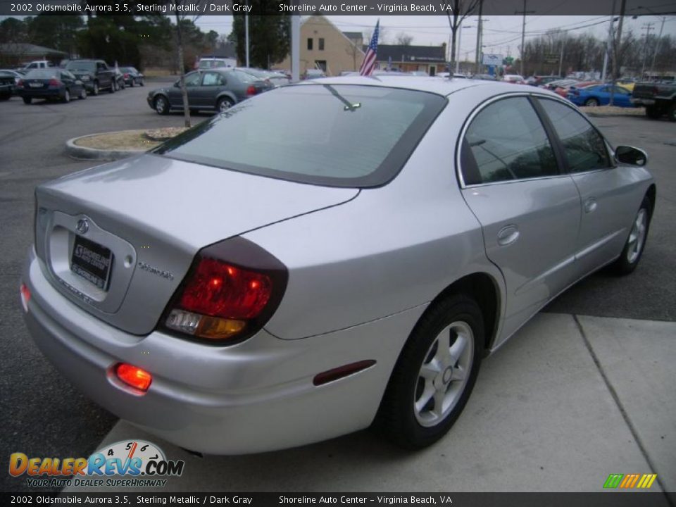 2002 Oldsmobile Aurora 3.5 Sterling Metallic / Dark Gray Photo #5