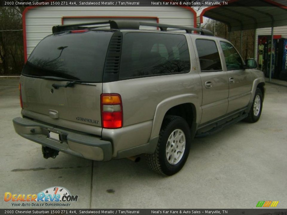 2003 Chevrolet Suburban 1500 Z71 4x4 Sandalwood Metallic / Tan/Neutral Photo #4