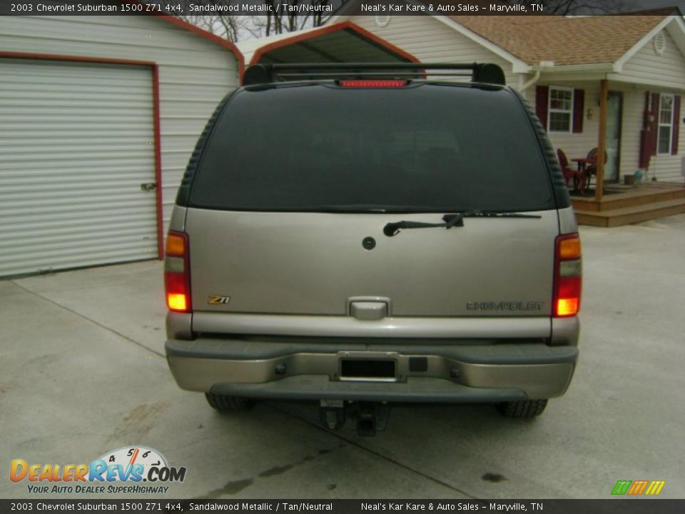 2003 Chevrolet Suburban 1500 Z71 4x4 Sandalwood Metallic / Tan/Neutral Photo #5