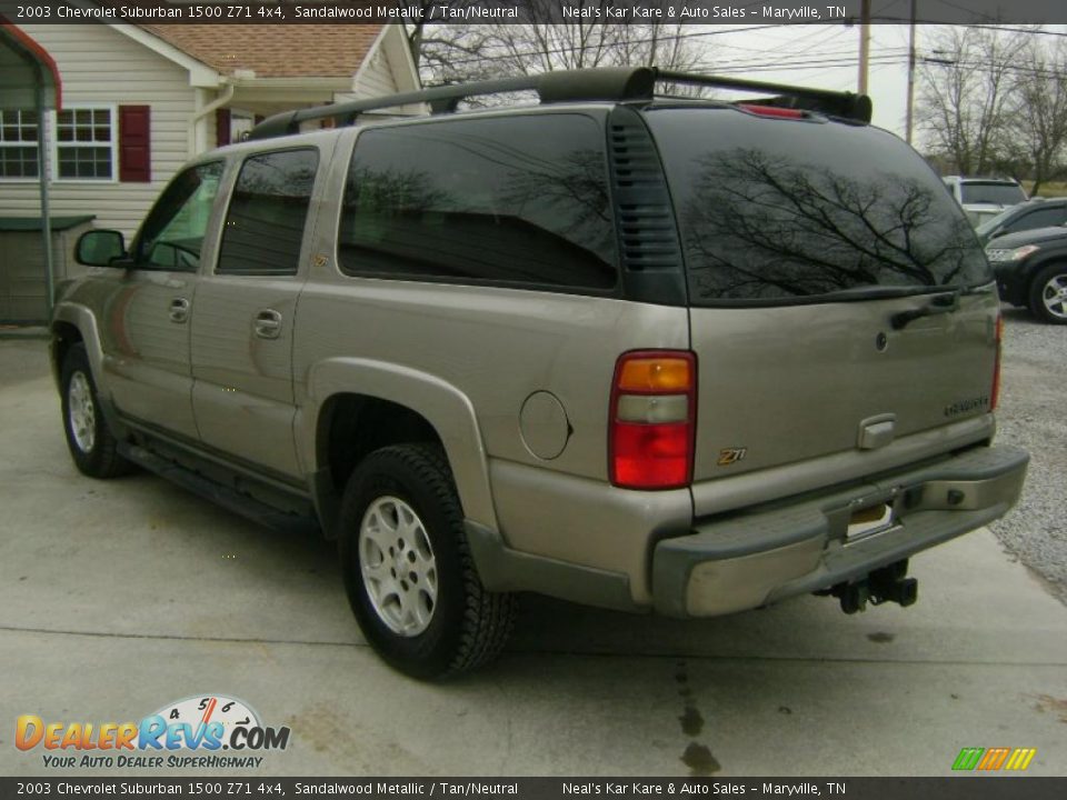 2003 Chevrolet Suburban 1500 Z71 4x4 Sandalwood Metallic / Tan/Neutral Photo #6