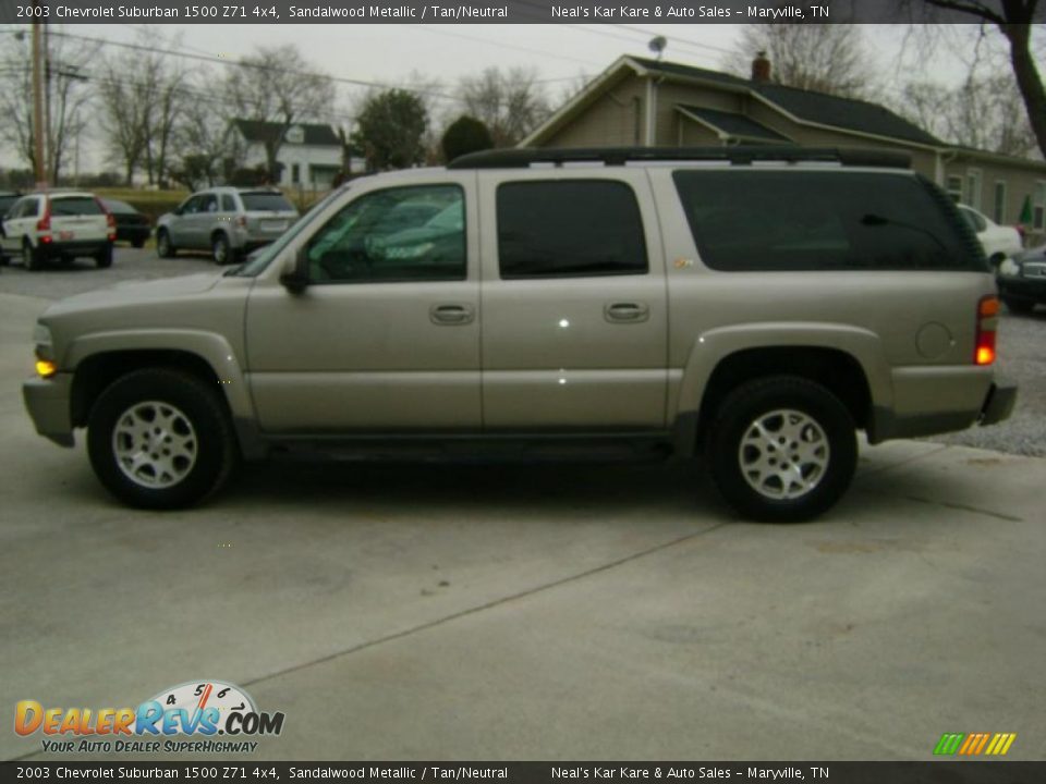 2003 Chevrolet Suburban 1500 Z71 4x4 Sandalwood Metallic / Tan/Neutral Photo #7