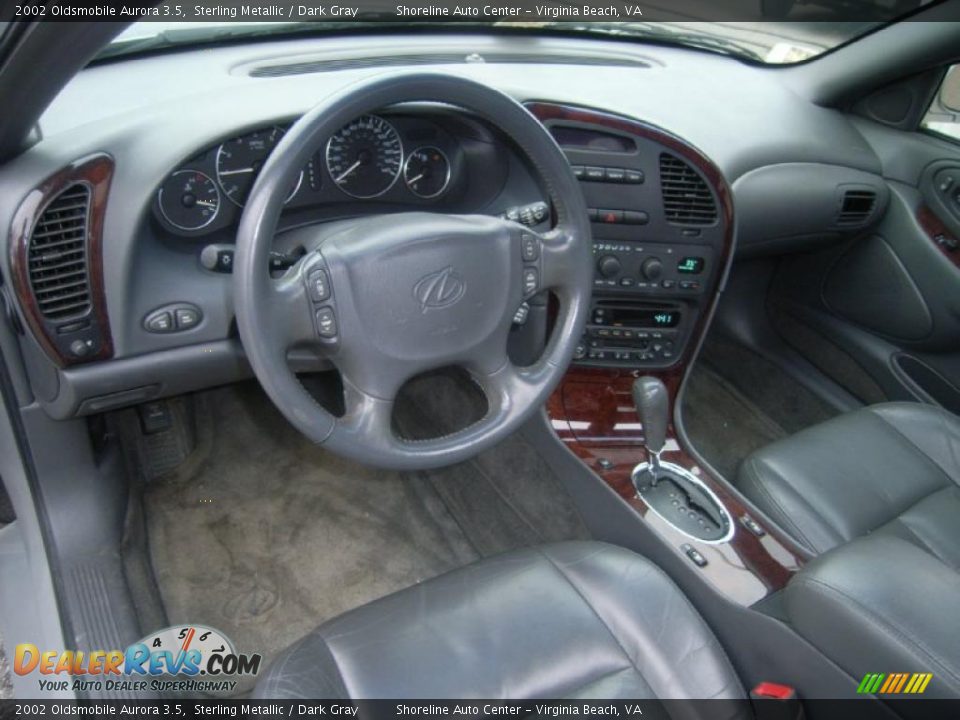 2002 Oldsmobile Aurora 3.5 Sterling Metallic / Dark Gray Photo #17