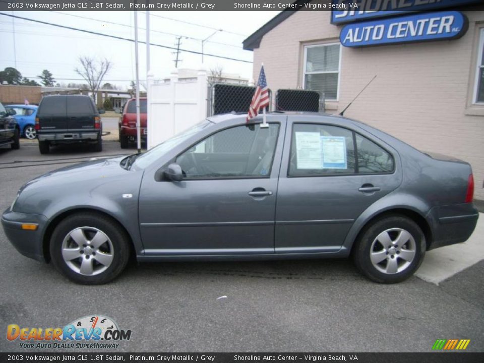 2003 Volkswagen Jetta GLS 1.8T Sedan Platinum Grey Metallic / Grey Photo #2