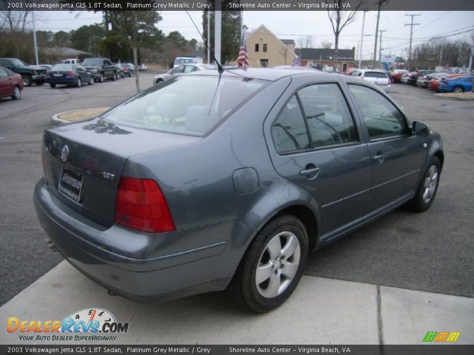 2003 Volkswagen Jetta GLS 1.8T Sedan Platinum Grey Metallic / Grey Photo #5